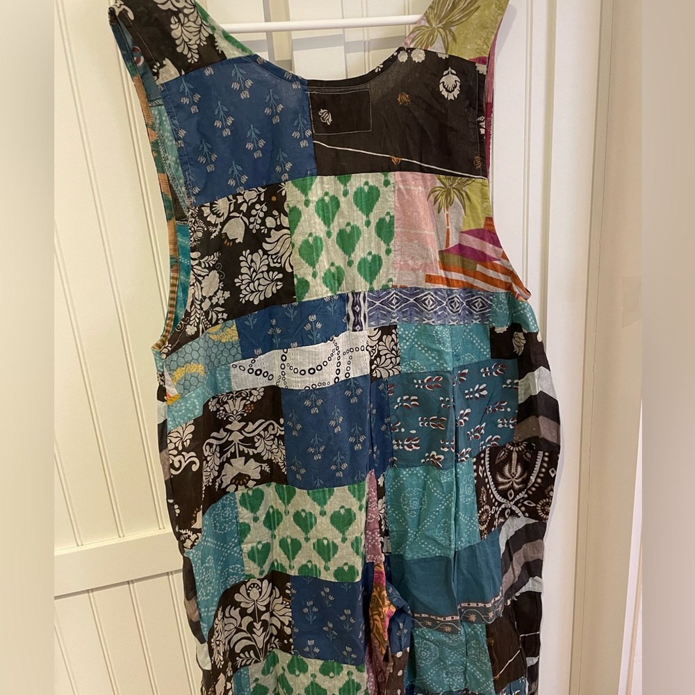 Pol Patchwork Jumpsuit Large New - image 4